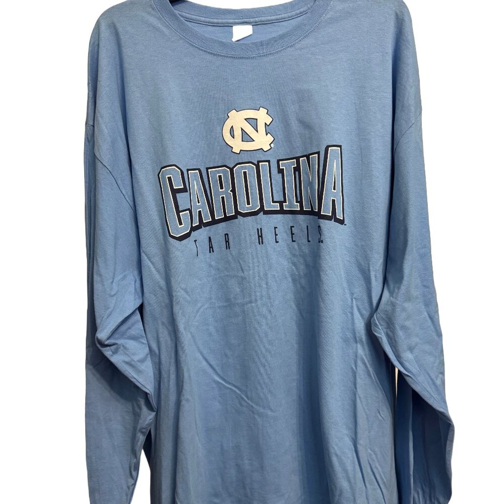 UNC University of North Carolina Tar Heels Hanes Long-Sleeve Tee Shirt, 2XL